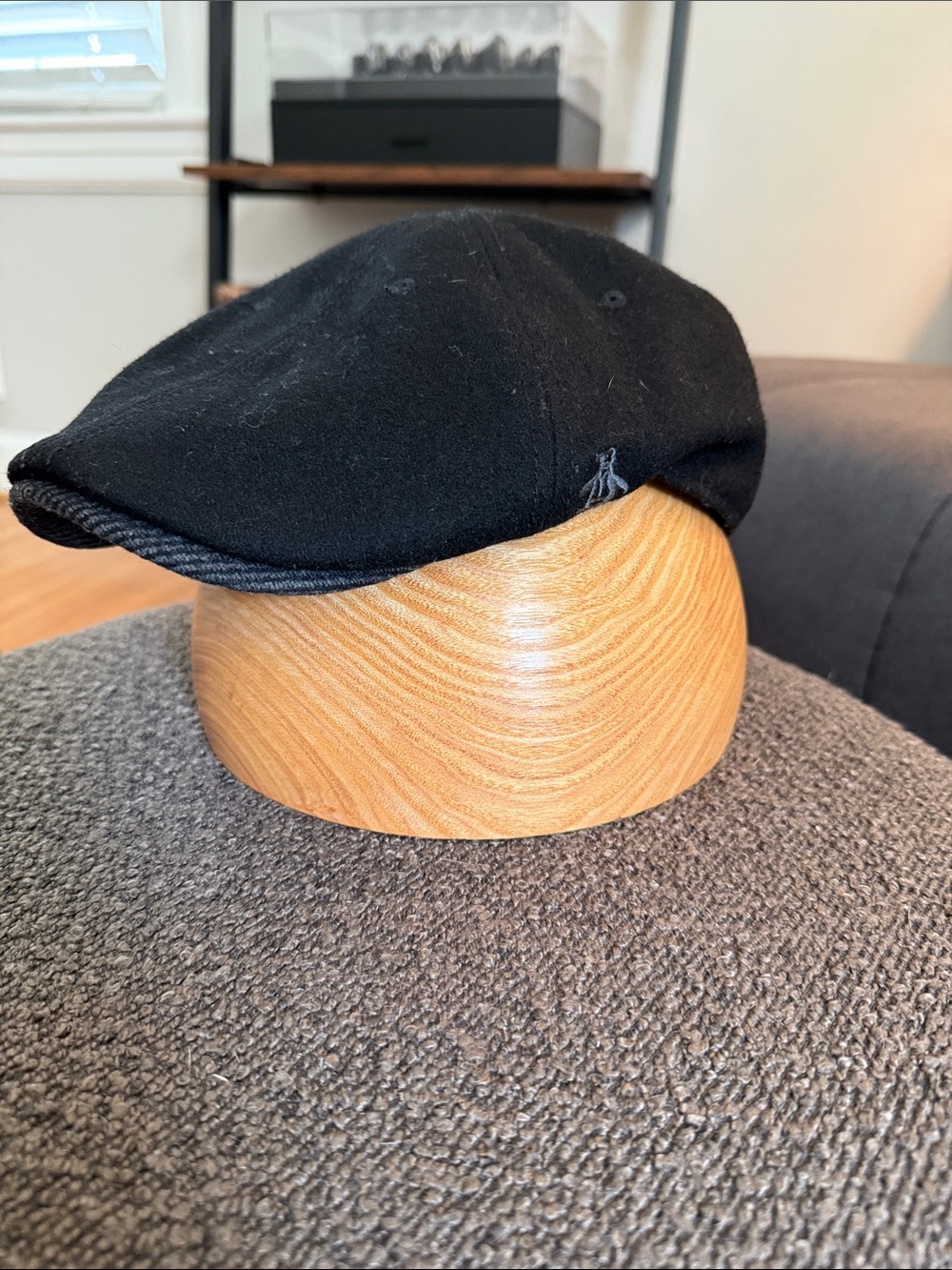 Penguin Flat Cap with Subtle Stitch Detail